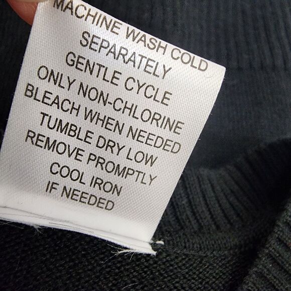 Cellini Collezione Sweater Men's XL Pullover Brown Black Wool Blend 90s Vintage - Picture 7 of 7